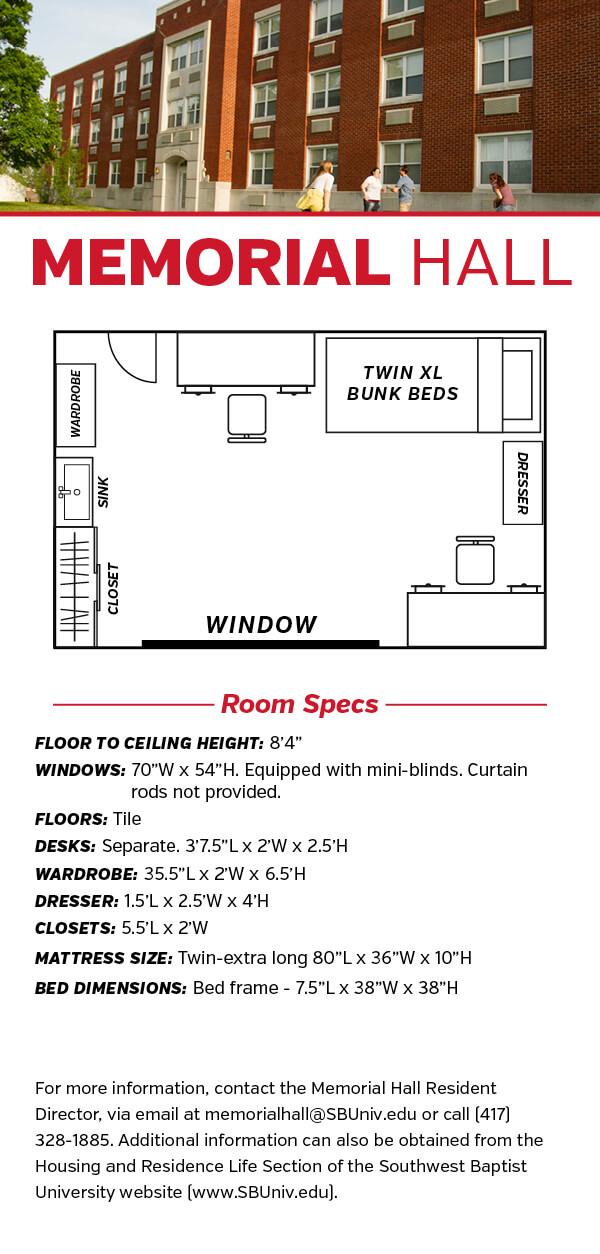 Memorial Hall Floor Plan