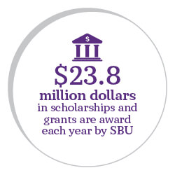 SBU awards more than $23.5 million in scholarships and grants each year!