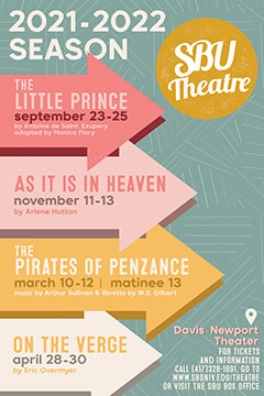 SBU Theatre 2021-2022 season poster