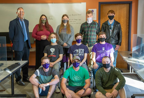 SBU Computer Information Science competitive team members.