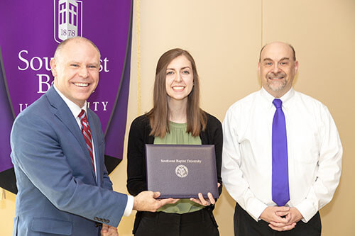 Dr. Brad Johnson, Hannah Laws, Dr. Jeff Kimball