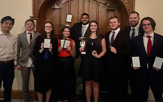 SBU forensics team at Pi Kappa Delta Tournament
