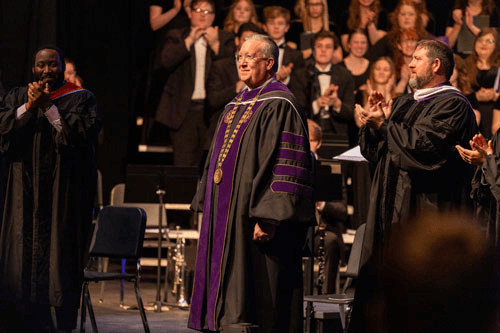 Dr. Rick Melson presented as SBU's 26th president
