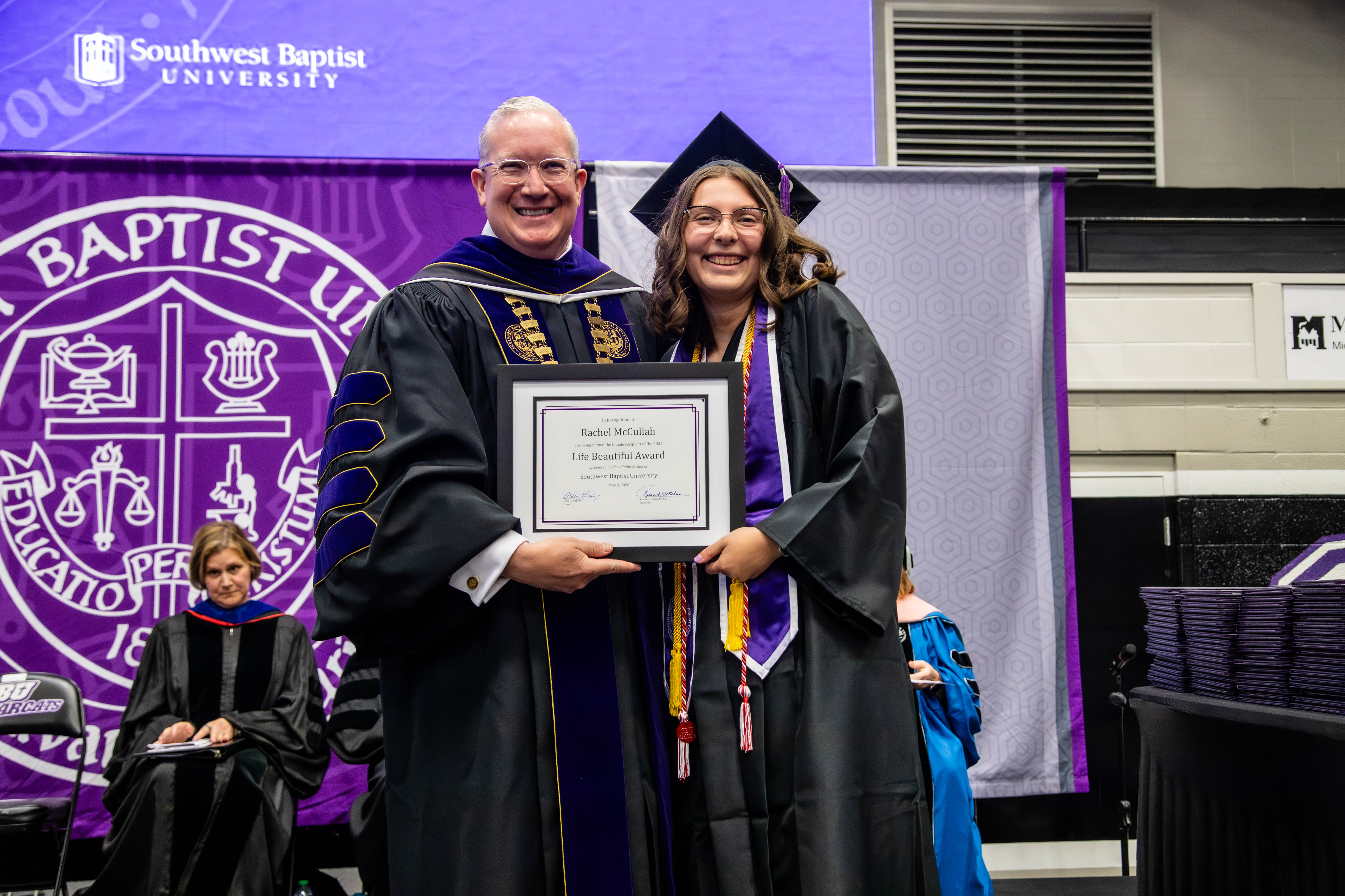 Rachel McCullah receives the Life Beautiful Award.