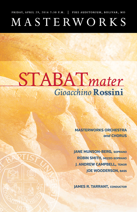 The Department of Music of Southwest Baptist University will present its annual Masterworks Concert at 7:30 p.m. Friday, April 29 in Pike Auditorium. 