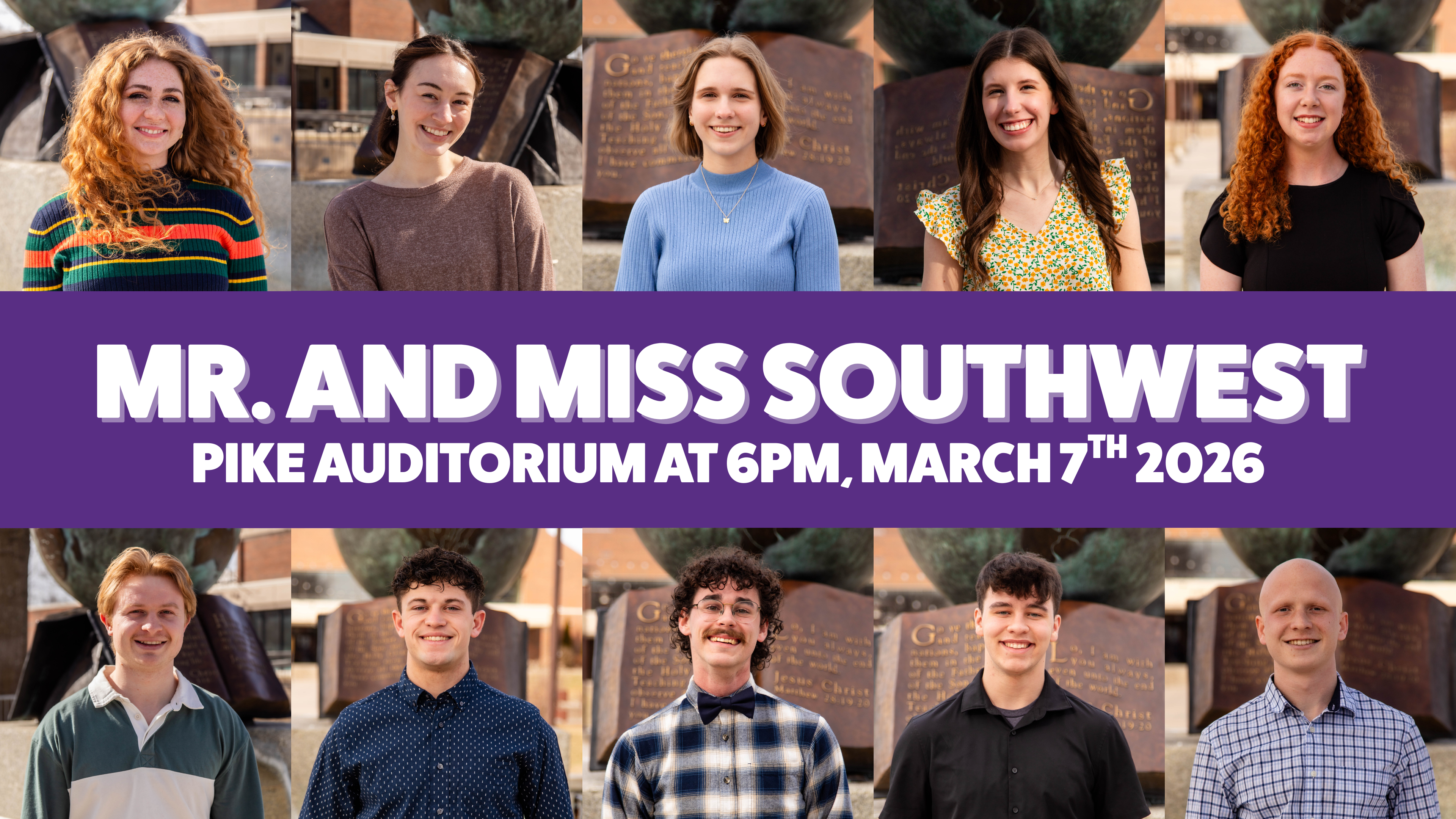 Mr and Miss Southwest Candidates 2026