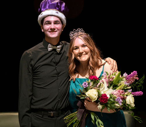 Mr. and Miss Southwest winners Zack Wallgren and Hanna Glasgow
