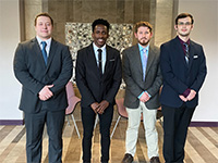 Lightwise team – Tanner Bell, Tumekie Blackwood, Peter Welter and Tyler Moose.