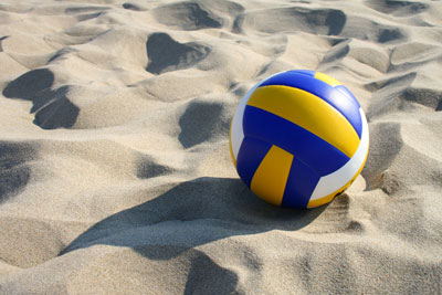 Volleyball in the sand