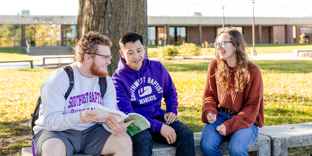 photo of students on campus