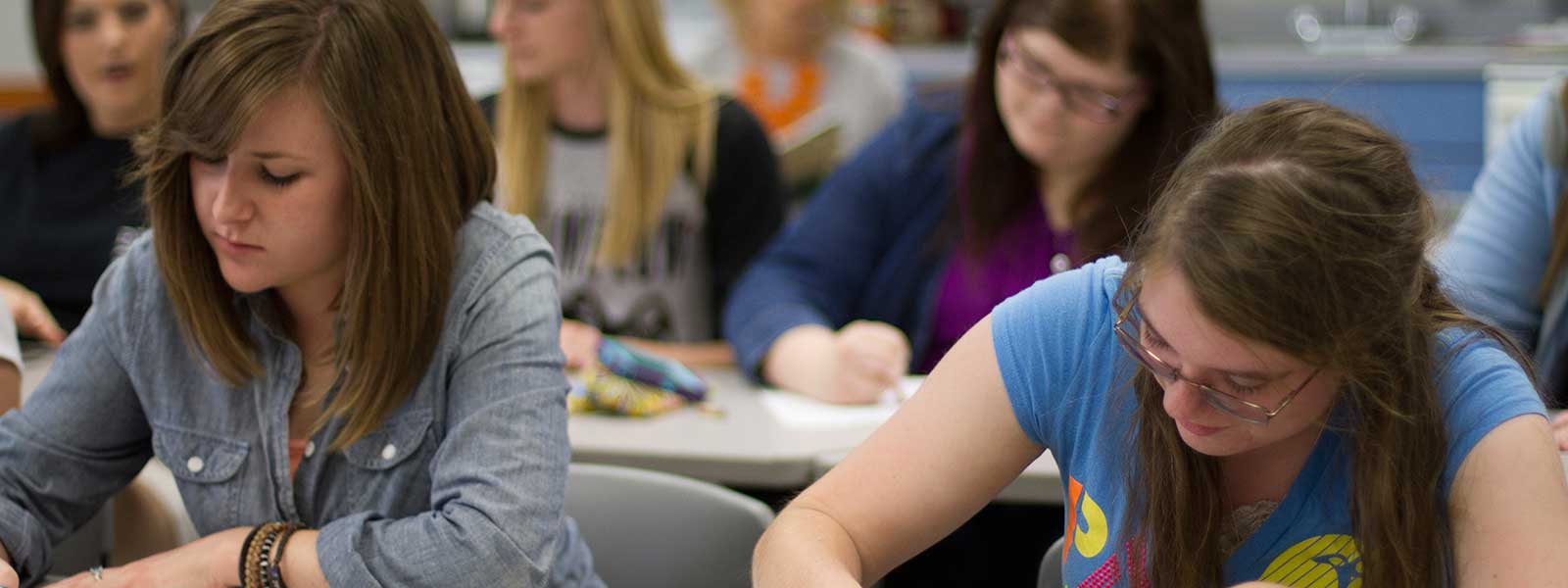 students taking notes during lecture