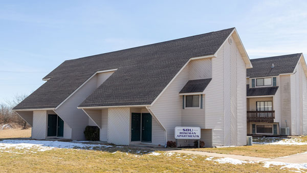 exterior view of Roseman Apartments