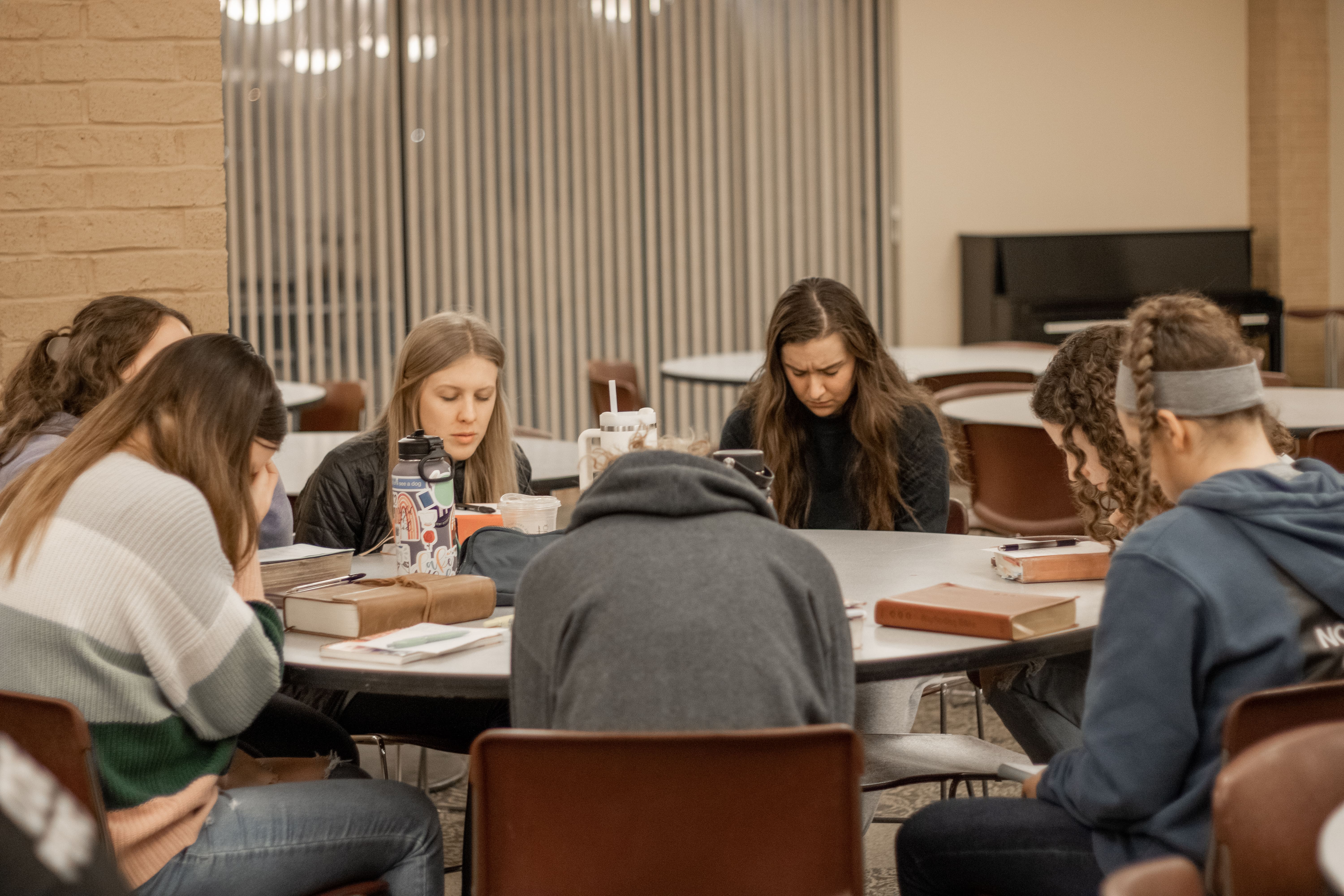 a small group session at The Table